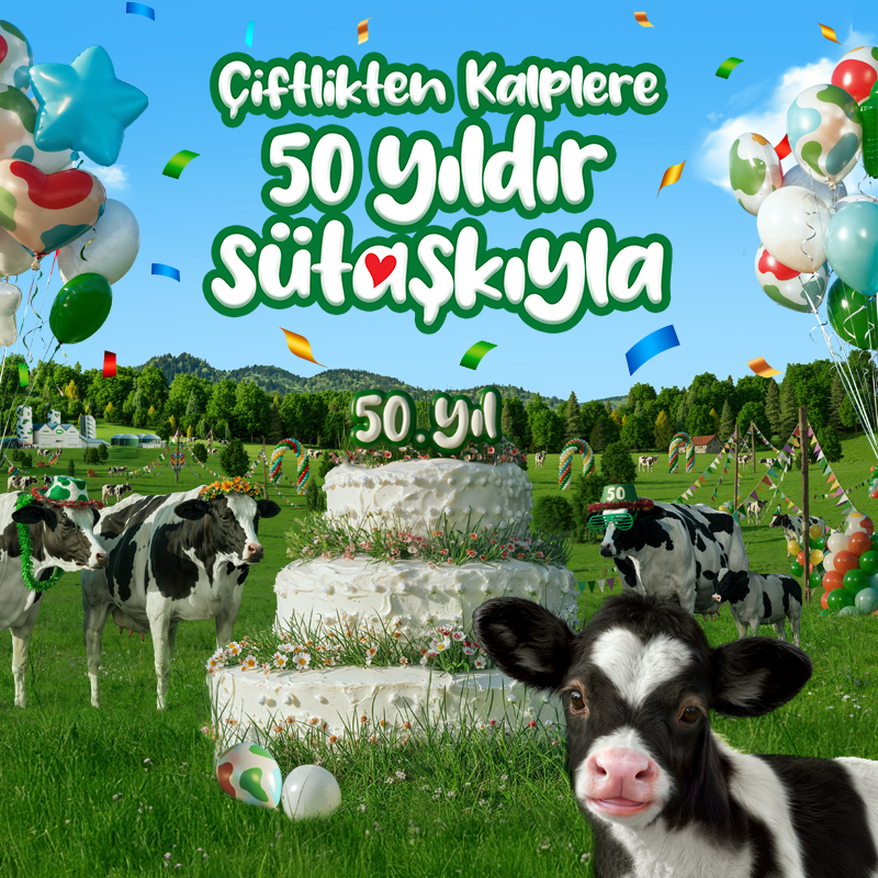 Çiftlikten Kalplere 50 Yıldır Sütaşkıyla